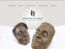 Tablet Screenshot of koerper-form.de